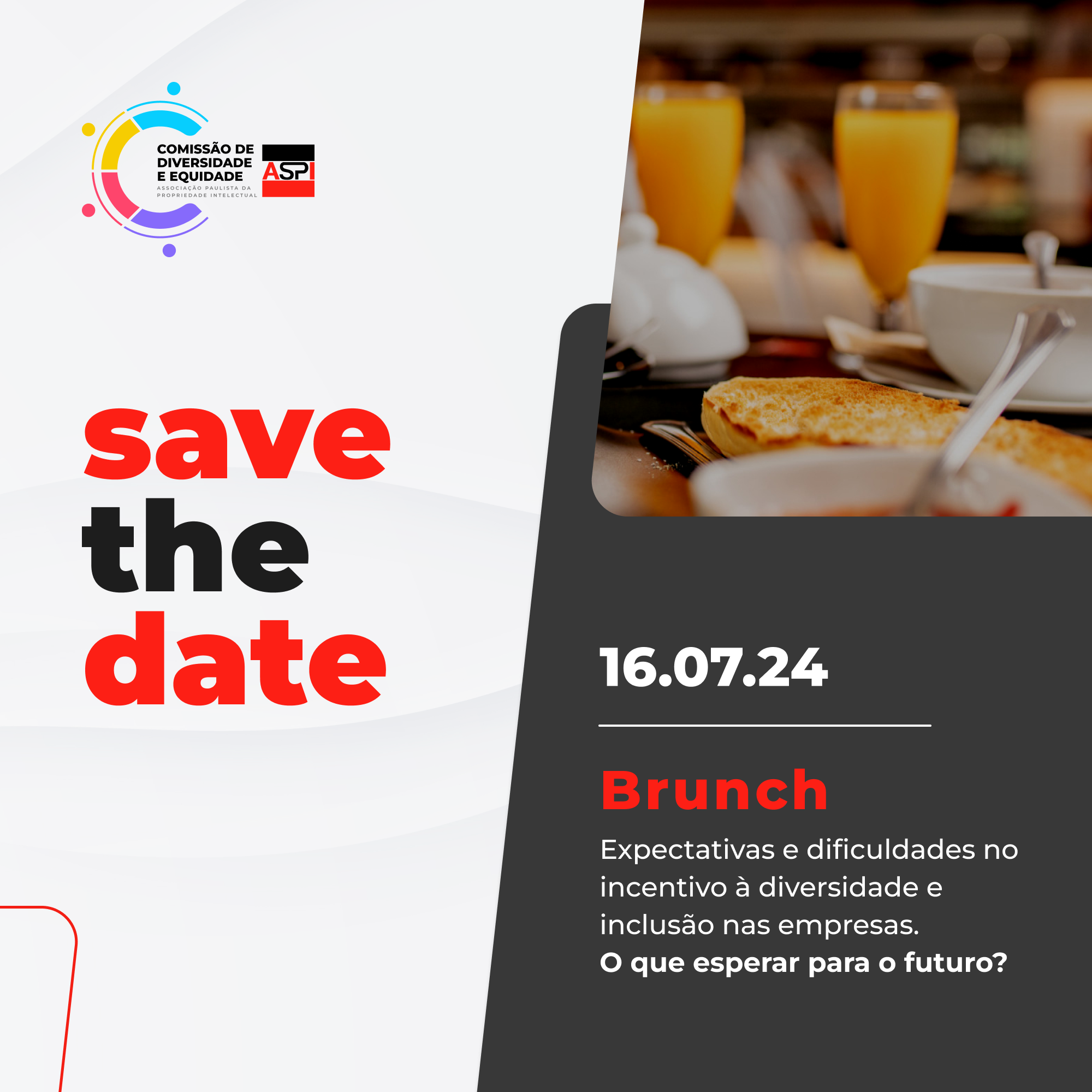 Boletim 06/2024 – SAVE THE DATE: BRUNCH