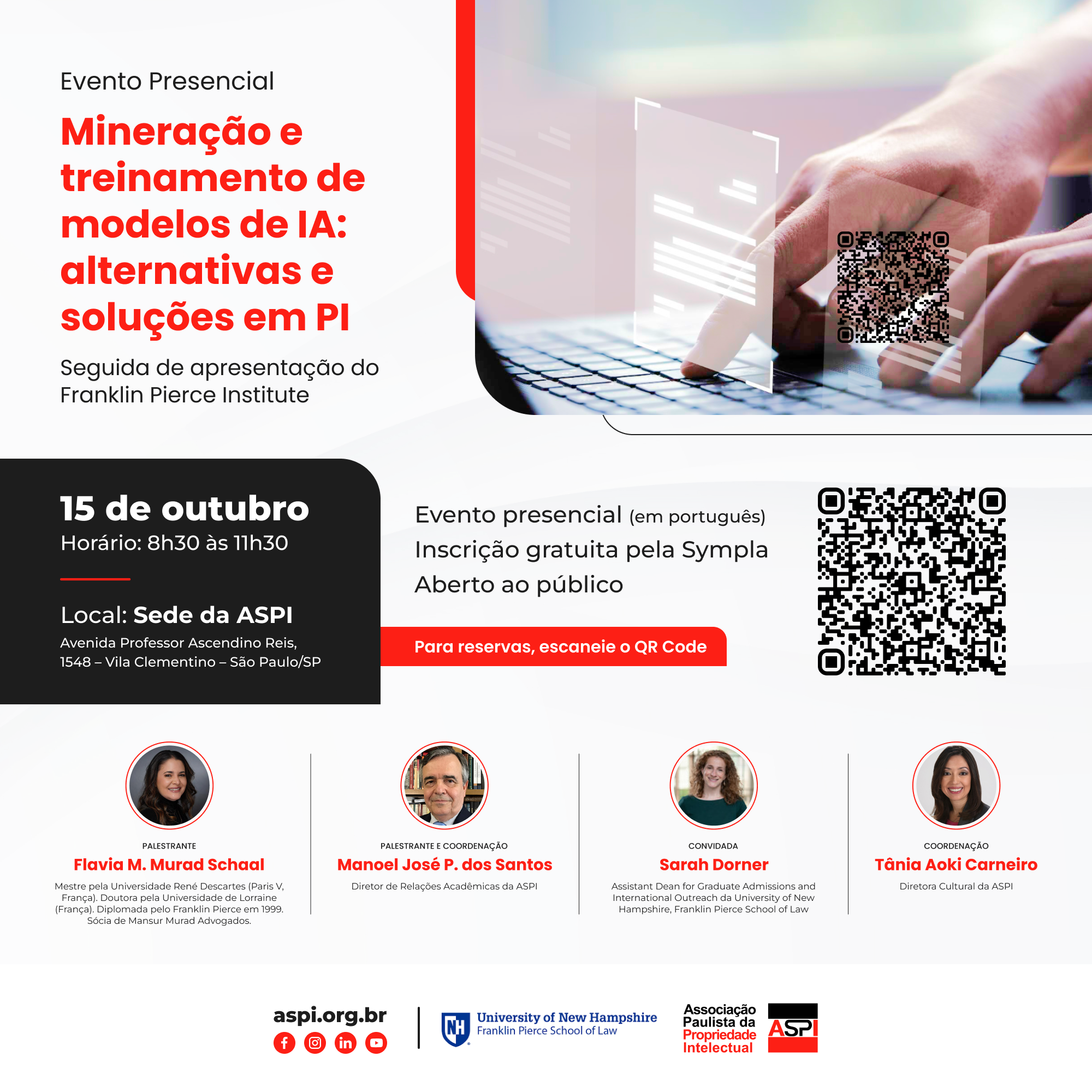 Boletim 10/2024 – Evento Presencial: Mineração e treinamento de modelos de IA: alternativas e soluções em PI